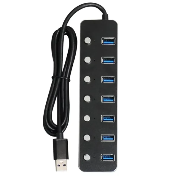 HUB USB-C KNET K-H10P 7-Port