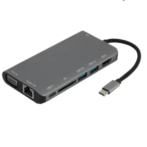 HUB USB-C KNET K-MFCMS908 8-Port HUB USB-C KNET K-MFCMS908 8-Port